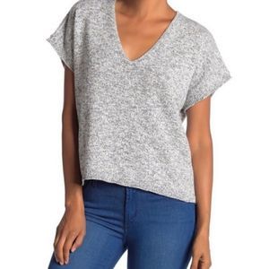MADEWELL marled gray Ellendale Sweater Tee size M